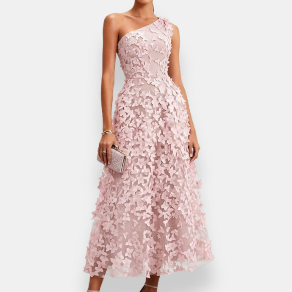 Theodora™ One-Shoulder Midi Dress