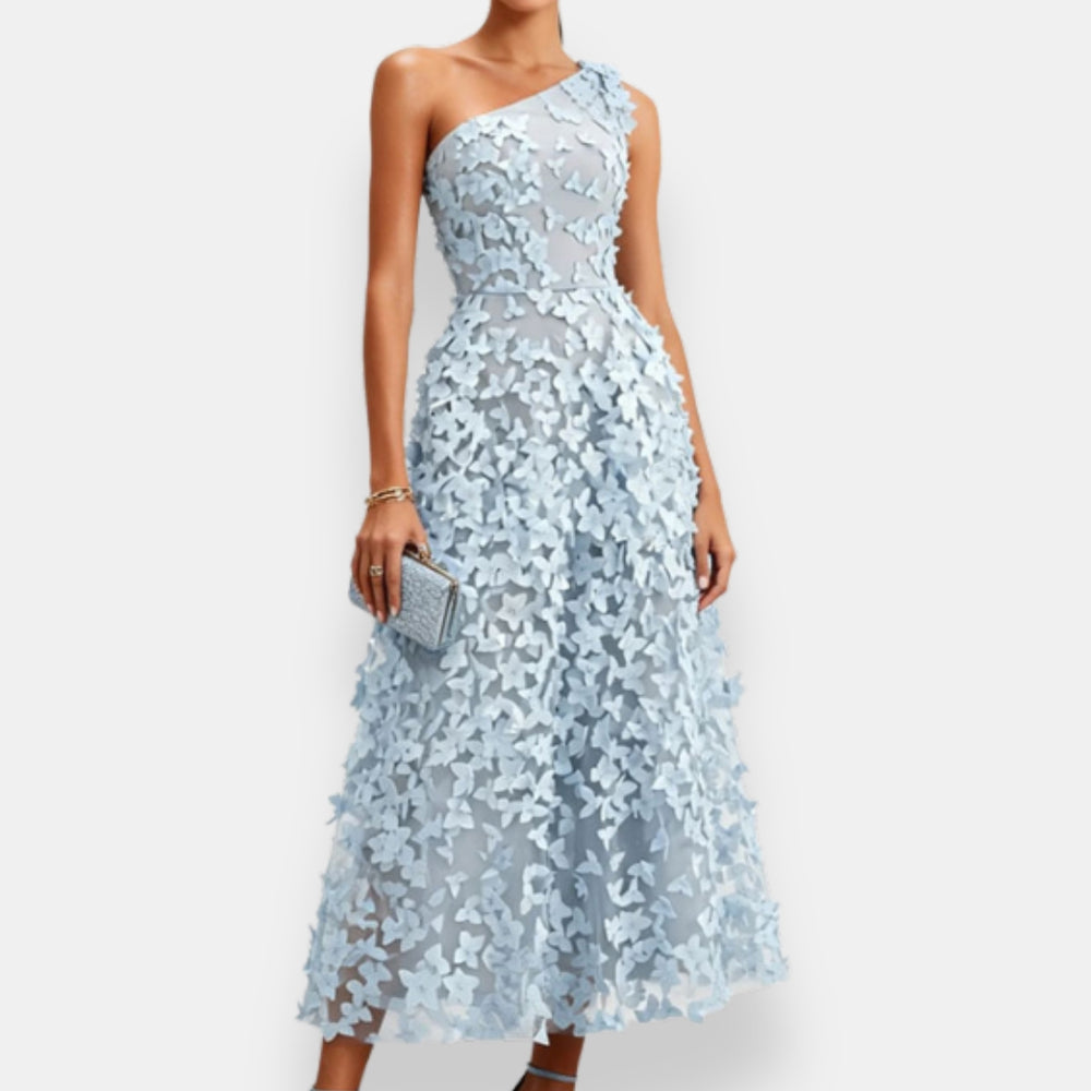 Theodora™ One-Shoulder Midi Dress