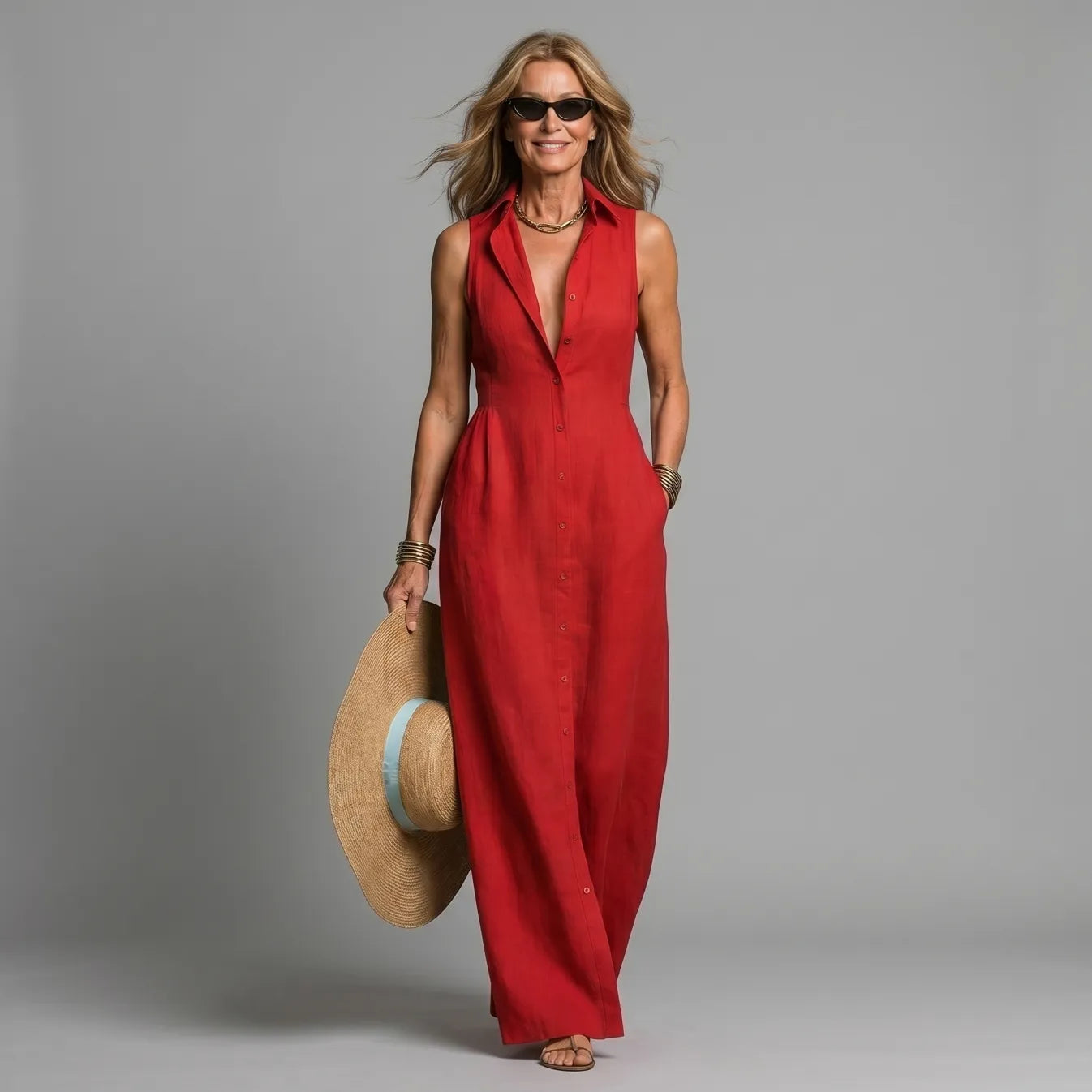 Emery™ Maxi Shirt Dress