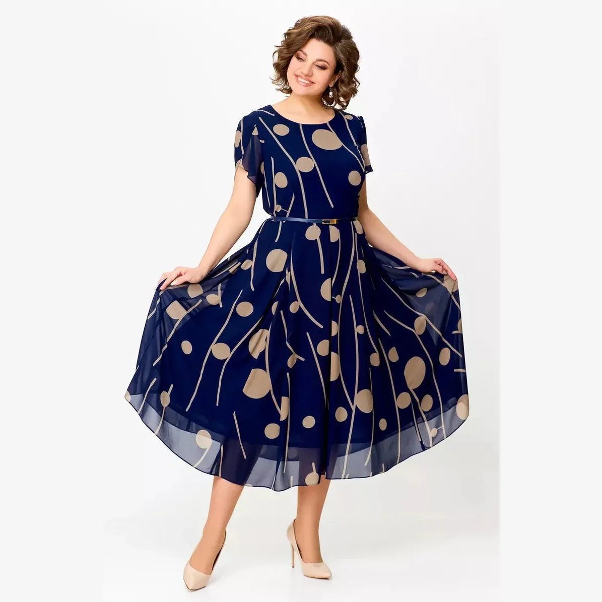 Dorothy™ Polka Dot Midi Dress