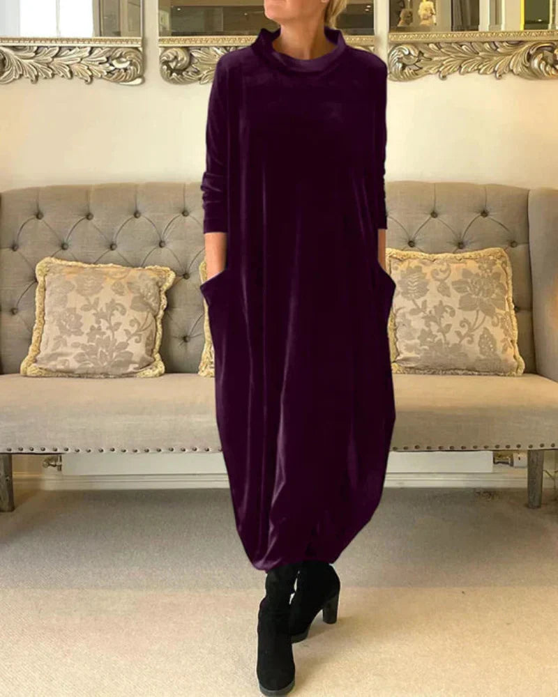 Anika™ Stylish Suede Dress