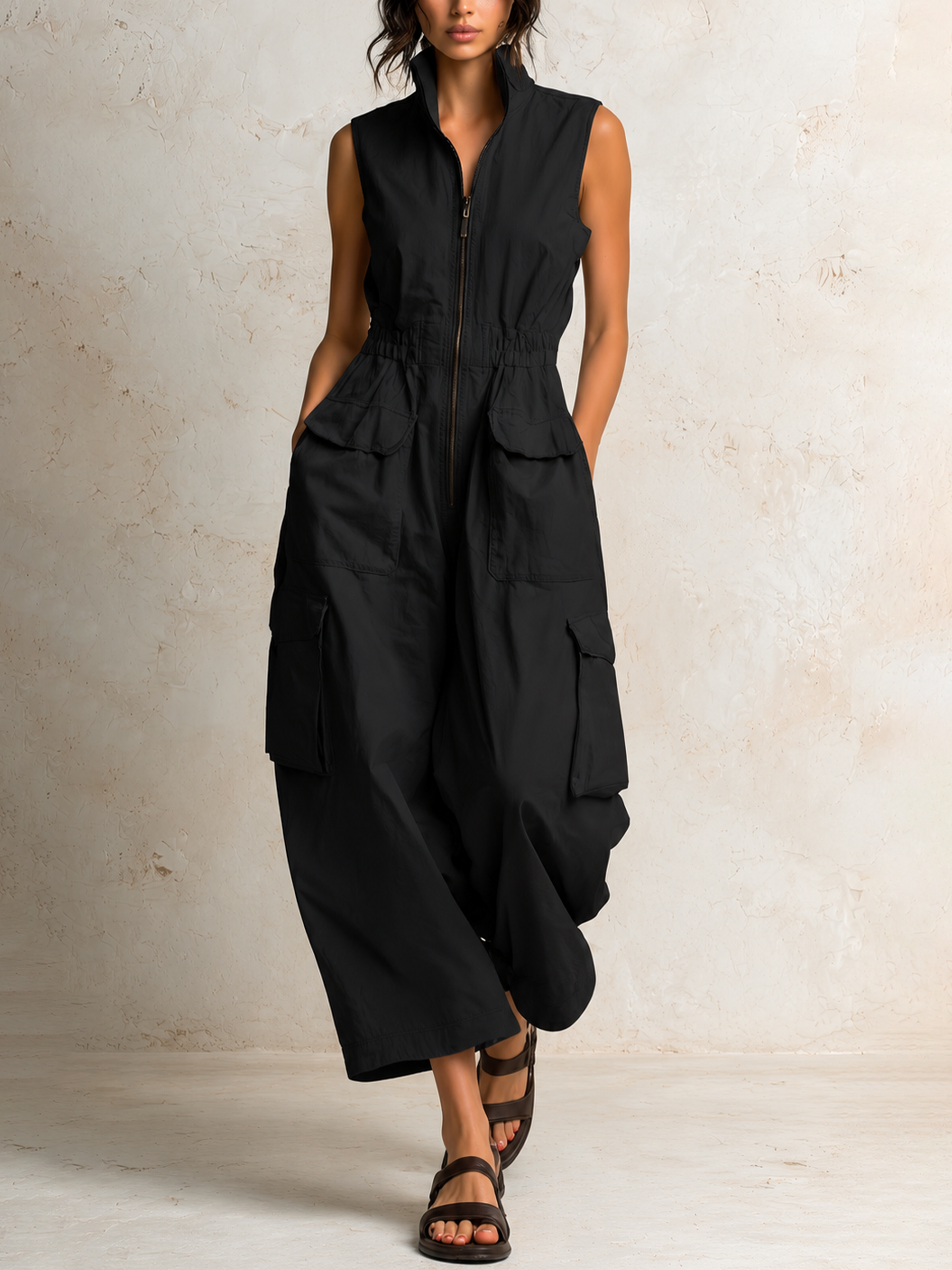 Ursula™ Utility Cargo Jumpsuit