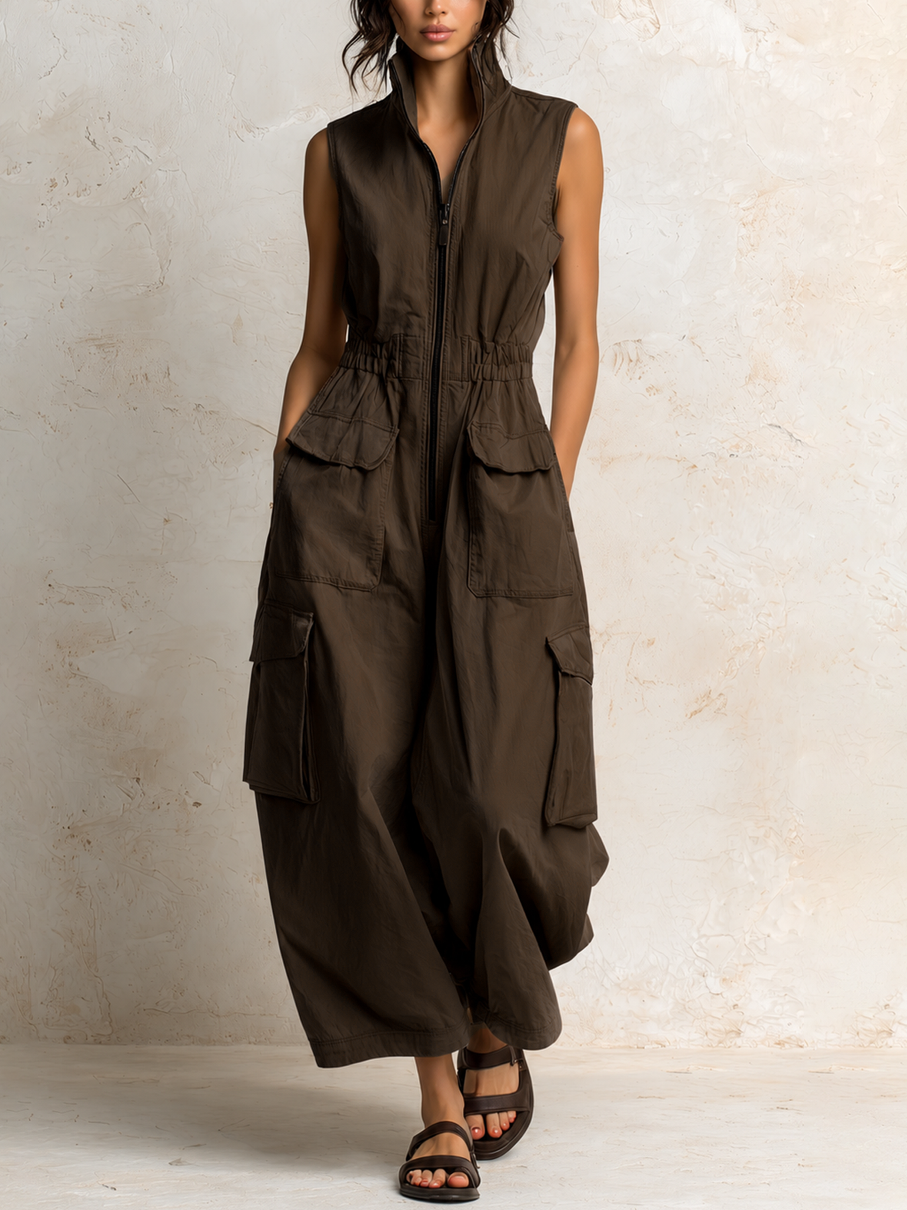Ursula™ Utility Cargo Jumpsuit