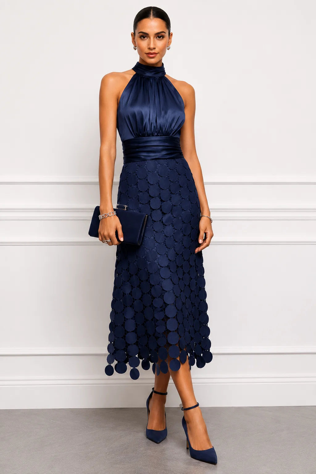 Eunice™ Halter Neck Midi Dress