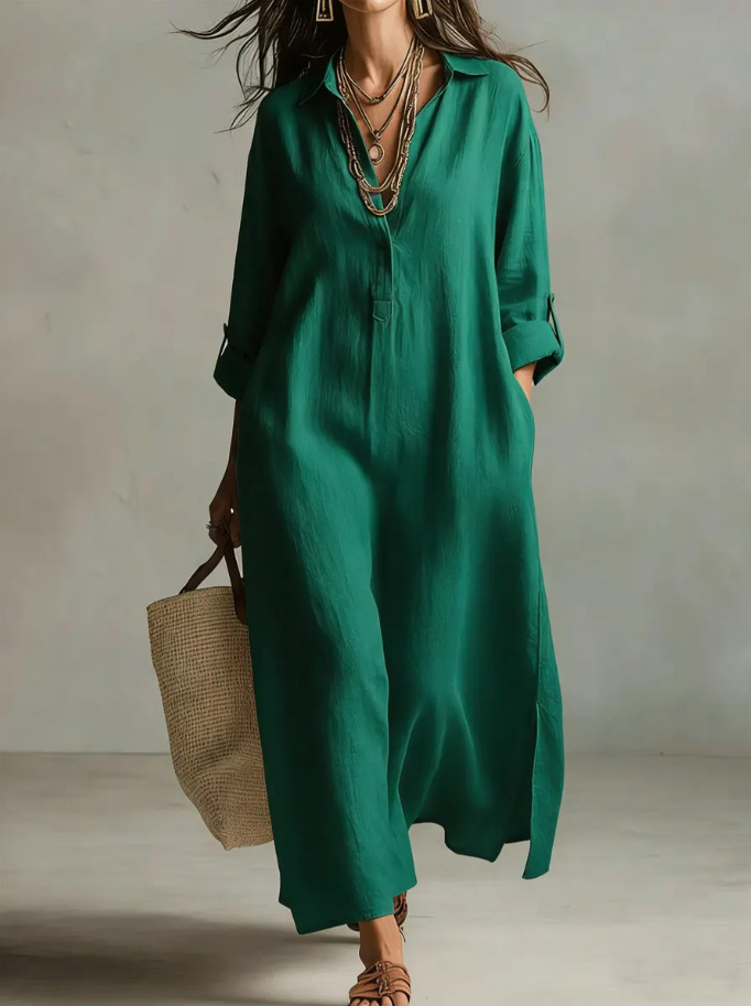 Myrtle™ Maxi Shirt Dress
